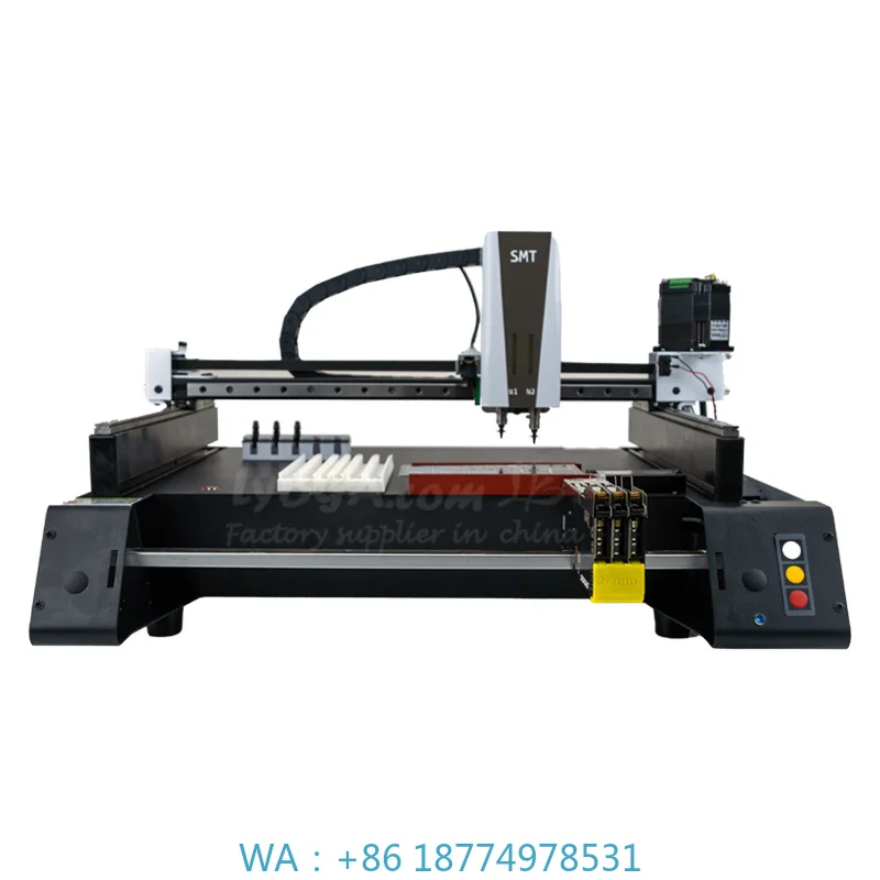 System High Speed Chip LED SMD Dual Heads LY-K1 Desktop Mini Automatic SMT Pick and Place Machine Triple Vision