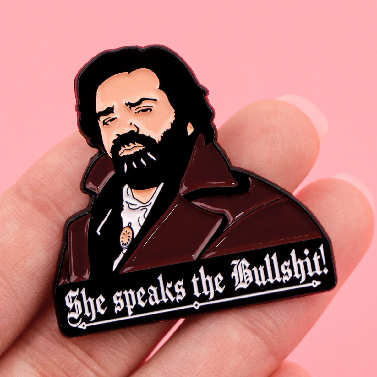 Vintage Movie-Inspired Cat Enamel Pin Brooch