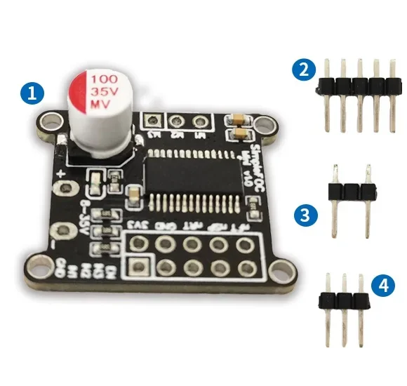 DC 모터 드라이버 보드 SVPWM SPWM 제어 알고리즘, FOC 제어 드라이버, SimpleFOCMini 브러시리스, Arduino DRV8313 드라이버용