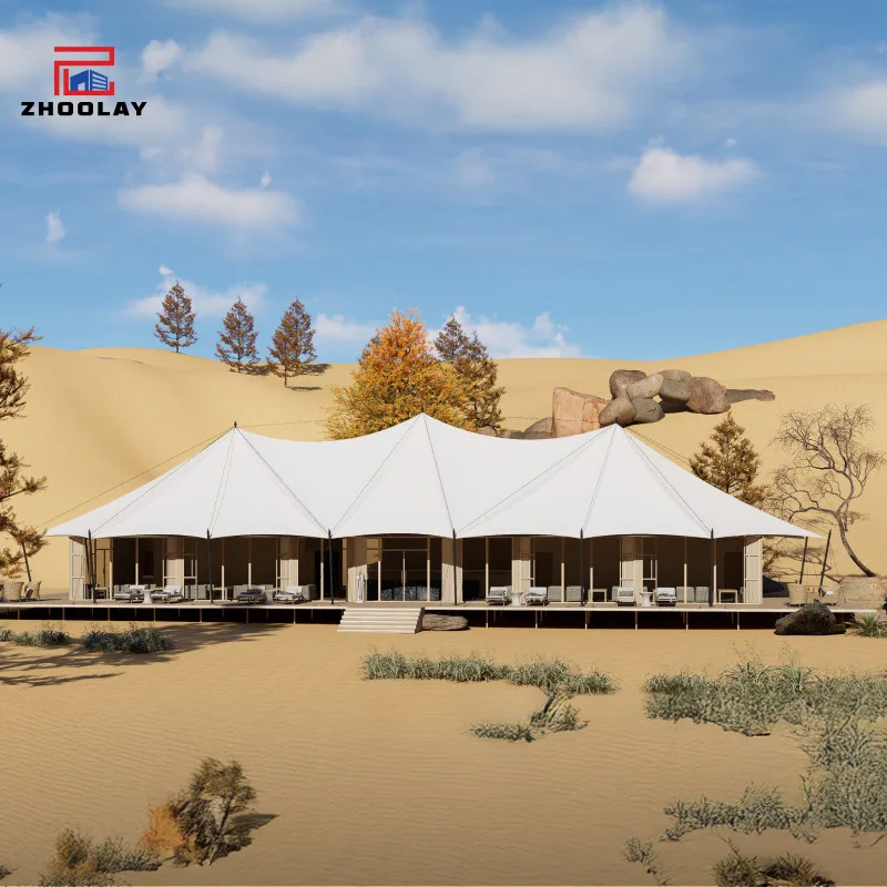 300 Square Meter Large Scenic Area Homestay Multi Room Hotel Tent Accommodation Reception Catering Conference Campsite