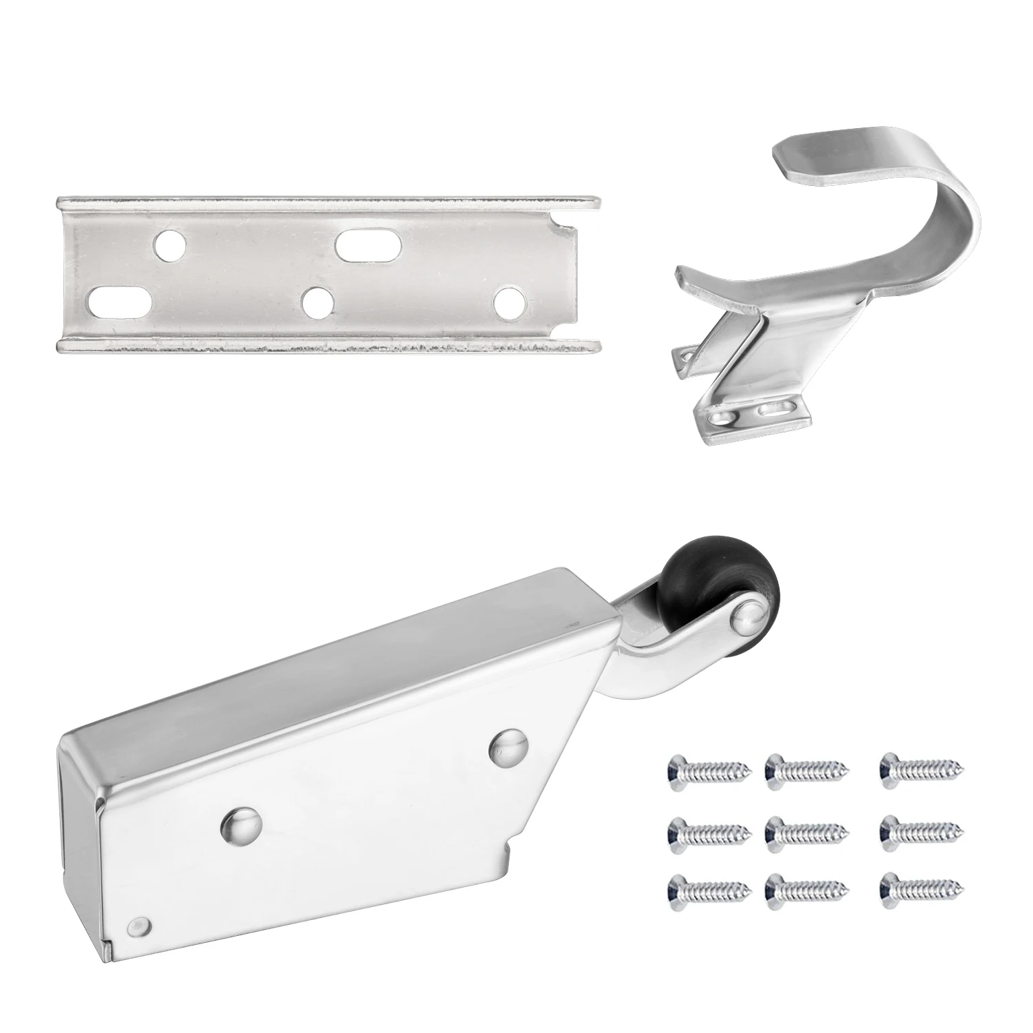 

1095 Spring Action Door Closer, Walk-in Cooler Door Closer with Adjustable Wide Hook, Flush to Freezer Door 3/4 Inches