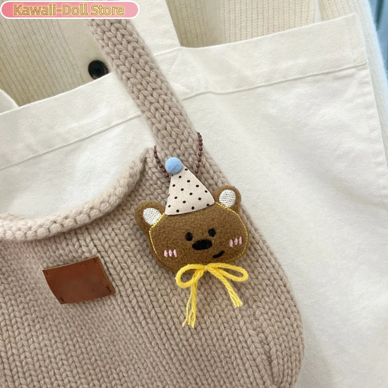 Schöne Cartoon Plüsch Bär Anhänger Nette Weiche Angefüllte Puppe Schlüsselring Tasche Anhänger Rucksack Dekoration Für Beste Freundin Geschenke