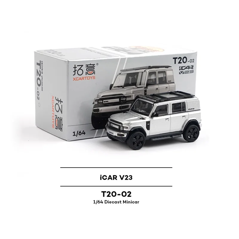 

Diecast 1:64 Scale Chery iCAR V23 Small Off Road Vehicle Alloy Car Model Finished Product Simulation Toy Static Model Display