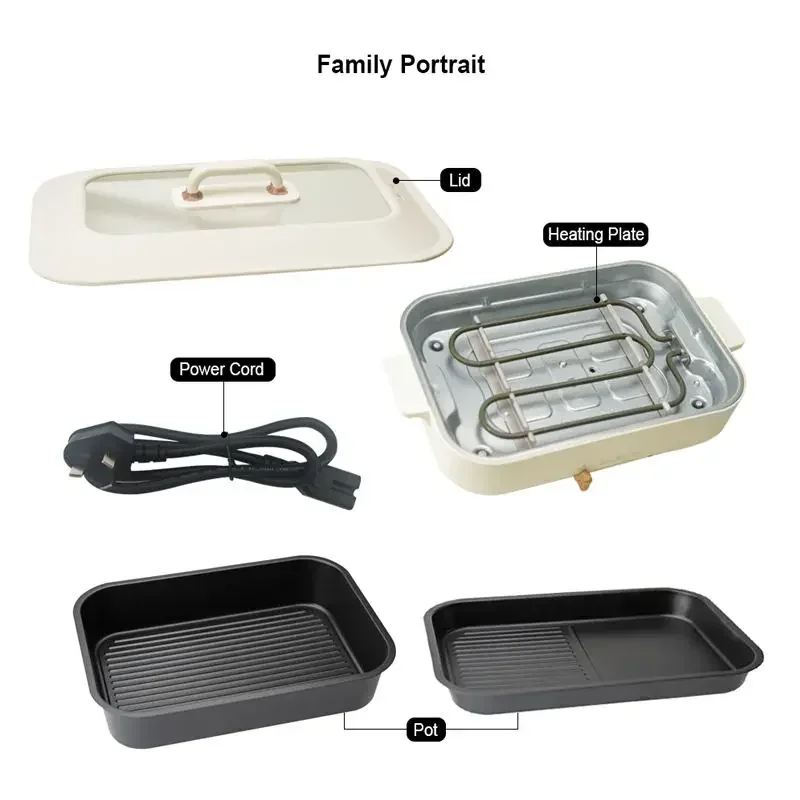 Hot Sales 3.5L Separable Electric Cooking Pan: A 2-in-1 Kitchen Marvel thumbnail