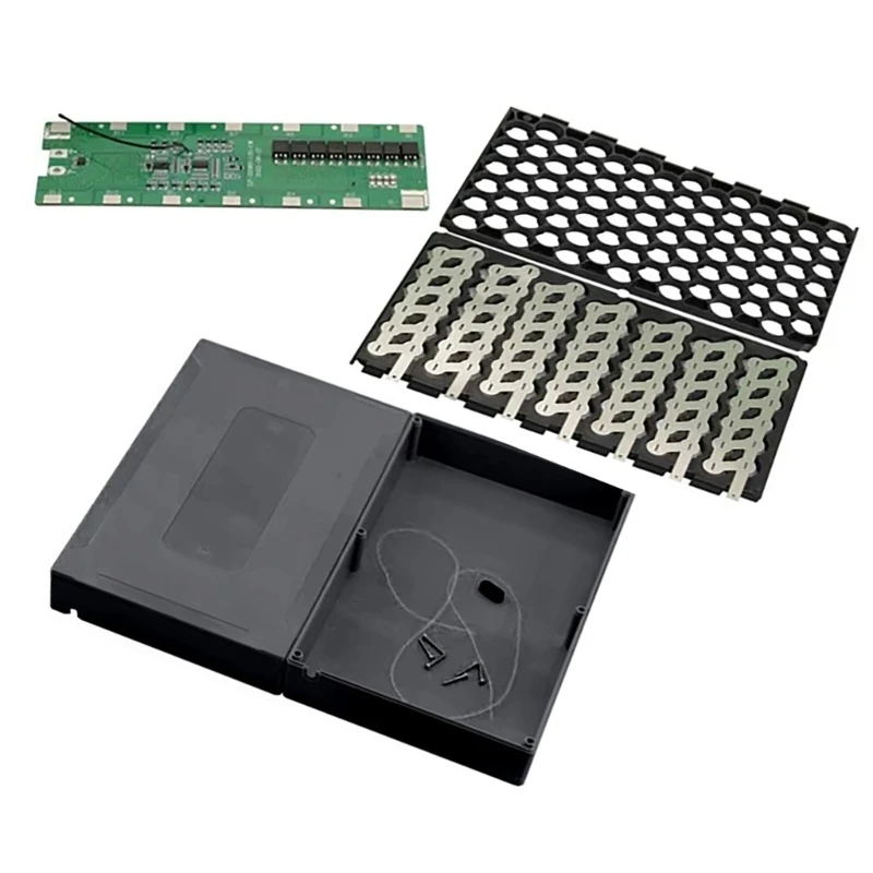 Caixa bateria para bicicletas elétricas, 48v, 14s, 6p, suporte 18650, veículo elétrico, caixa bateria lítio, à prova