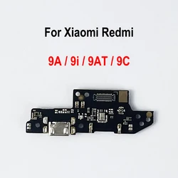 Placa de porta de carregamento USB, conector do cabo flexível para xiaomi redmi 9a/redmi 9i/redmi 9at/redmi 9c