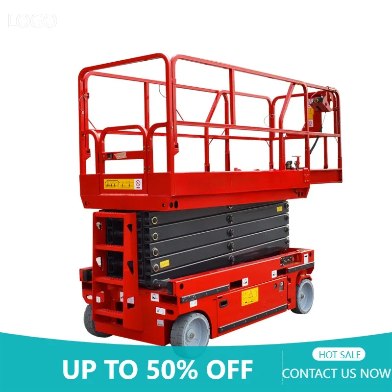 4-18m  Mobile Lifter Scaffolding Electric Scissor Lifts Aerial Work Platform Compact Electric Hydraulic Small Scissor Lifts