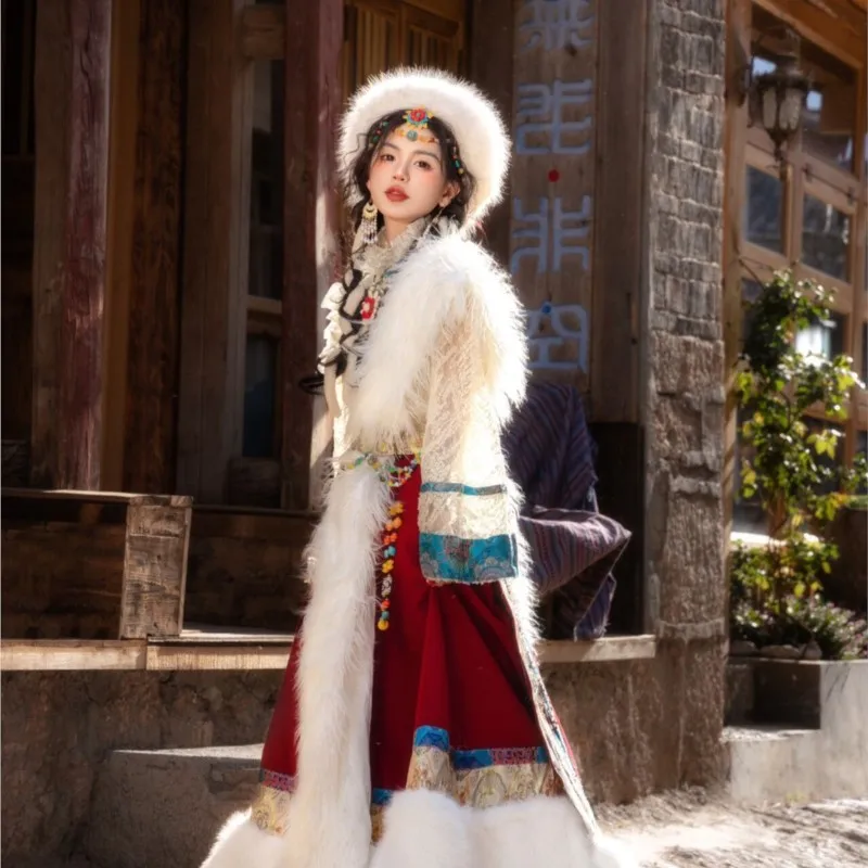 Tibetan Clothing Women's New Full Set Yunnan Lijiang Tibet Travel Photography Ethnic Style