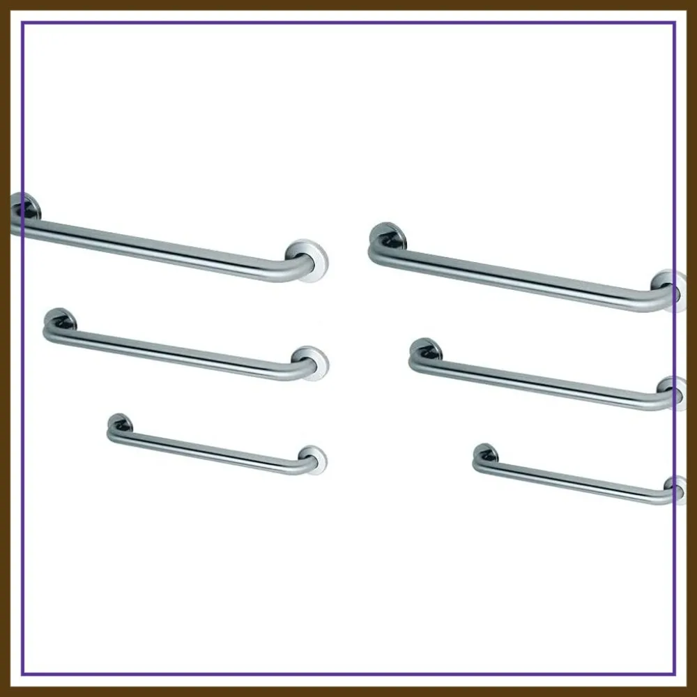 

ADA Compliant Grab Bar Bundle 18", 36", 42" - 1.5" Diameter - Pack of 6 for Commercial & Residential Restrooms