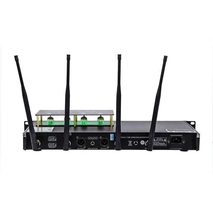 

Q-08 Профессиональный красочный ручной беспроводной микрофон и беспроводной приемник UHF Big Tube для пения на открытом воздухе KTV