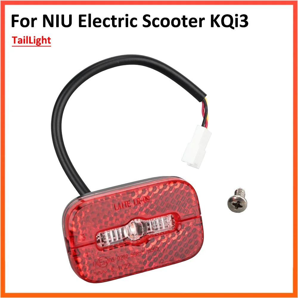 TailLight For NIU KQi3 Electric Kick Scooter Safety Warning Brake LED Lamp Skateboard Stoplight Rear Fender Light Accessories