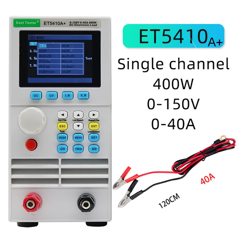 ET5410 A+ Load Professional Programmable DC Electrical Load Digital Control DC Load Electronic Battery Tester Load 150V 40A 400W