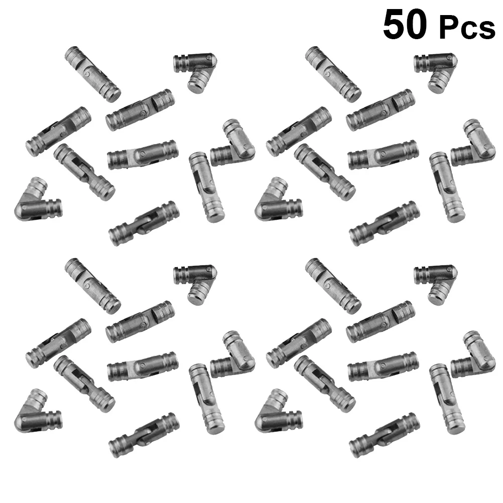 

50pcs 5X25Mm Self Closing Spring Hinge Stainless Steel Cylindrical Hinges For Jewelry Box Case Automatic Box Hinges