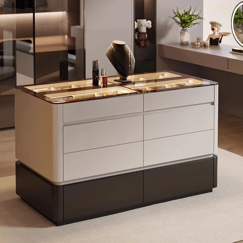 

Cloakroom Nakajima Cabinet Light Luxury Jewelry Display Storage Bucket Cabinet Nakajima Decorative Cabinet