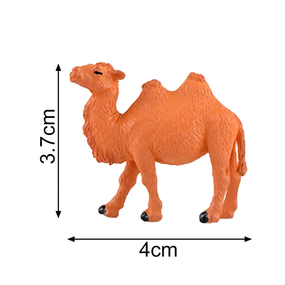 Great Animal Figurine Lightweight Eye-catching Brown Micro Landscape Decor Animal Statue Camel Ornament Stable Base