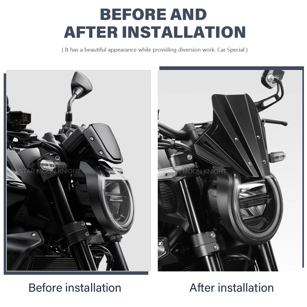 Fit For HONDA CB1000R CB1000 R CB 1000 R 2021 2022- Motorcycle Accessories Windshield Windscreen Aluminum Wind Shield Deflector