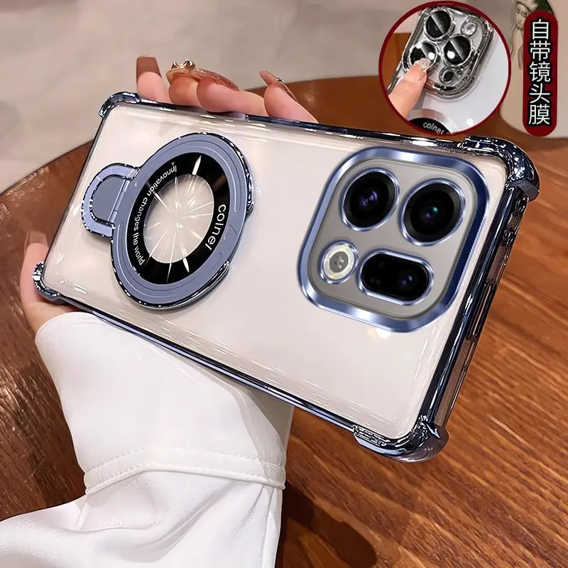 Para OPPO Find X9 Pro Funda nueva moda cuatro esquinas anticaída soporte Invisible Funda ultrafina para OPPO FindX9 Funda a prueba de golpes