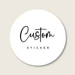 Personalize Custom Stickers Labels Thank You Stickers Wedding Favors Baby Birthday Bridal Shower Baptism Business Brand Logo