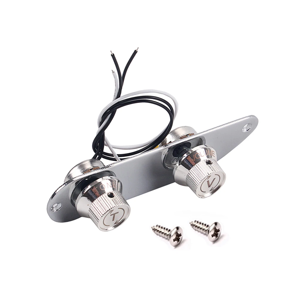 

Professional Wired Guitar Control Plate Complete Set with Knobs and Wires for Guitar Parts