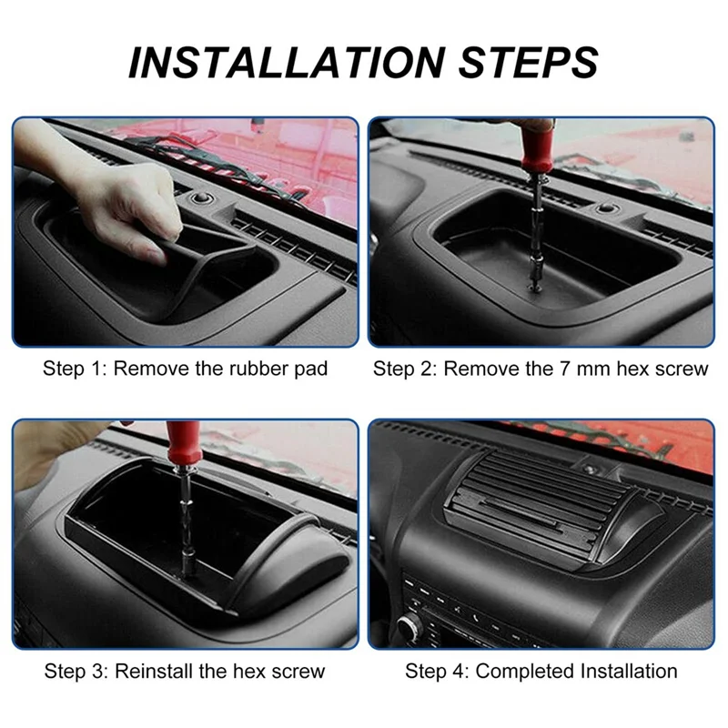 

A82E-для Jeep Wrangler JK аксессуары для интерьера, приборная панель, ящик для хранения центральной консоли, держатель-органайзер, лоток