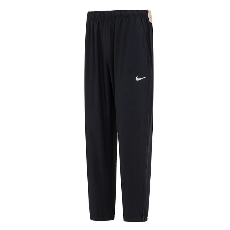 Nike Men's Black Woven Sports Pants Quick-Dry Moisture-Wicking Comfortable Casual Pants Fitness Running Jogger Pants Fb7498-010