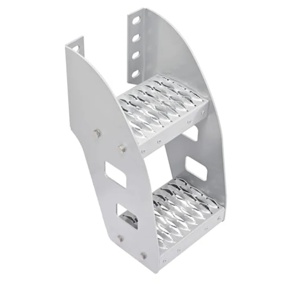 

Class 8 semi truck bed running boards for truck frame step mounting, aluminum, silvery, corrosion-resistant and lightweight