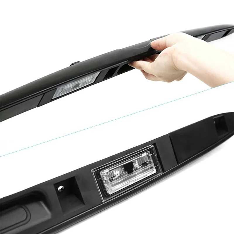 

AU28-Car Rear Trunk Lid Handle Grip With Key Button Light 51 13 7170676 For BMW X5 E53 2000-2006 Boot Licence Plate Handle Parts