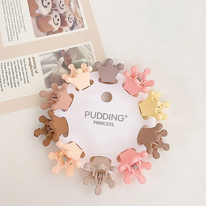 New 10pcs Luxury Matte Plastic Mini Hair Claws Clips Crab Baby Gilrs Sweet Small Hairpin Barrettes Headwear Fashion Accessories