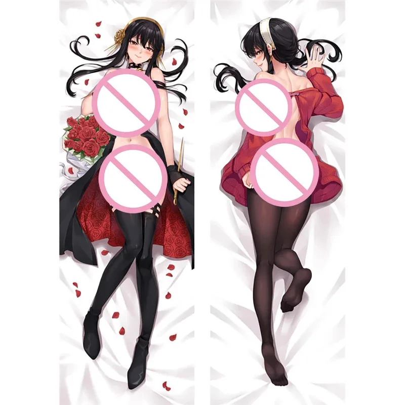 CosplayYor Forger Spy Family Dakimakura Anime corps taies d'oreiller personnalisé 2 côtés imprimés coussins taie d'oreiller housse de coussin NM110