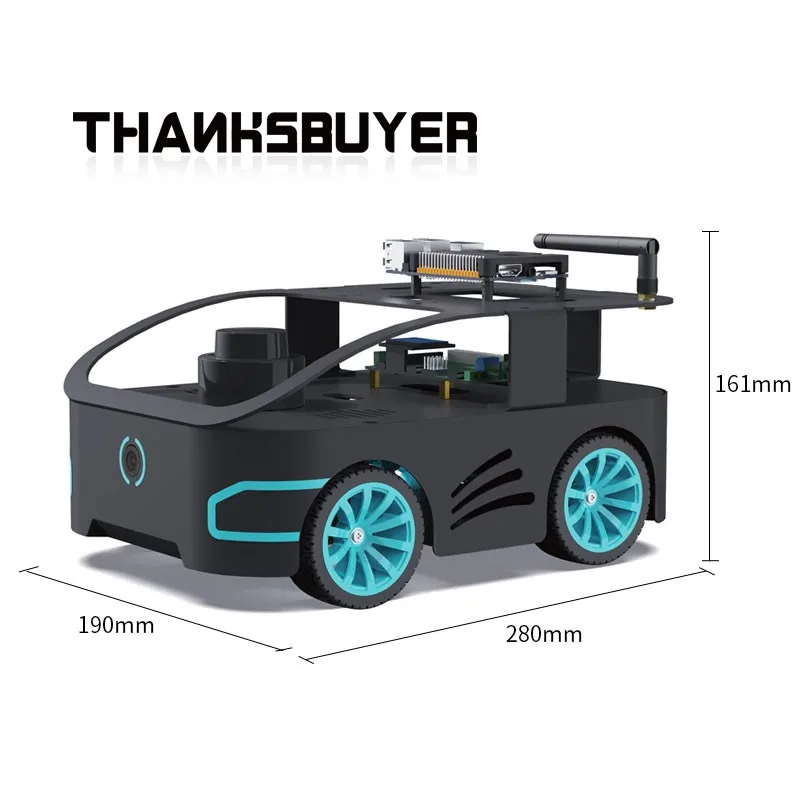 

V550 ROS2 Robot Educational (Ackerman/Differential 4WD Mecanum Wheel ) + RGB Camera + Jetson Nano 4GB + 30m M10P Lidar
