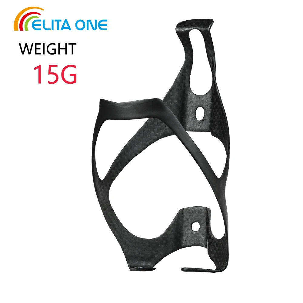

3K Carbon Fiber Bicycle Water Bottle Cage Ultralig 15G MTB Road Bike Water Bottle Holder Cages, Matte Black Cycle Equipment
