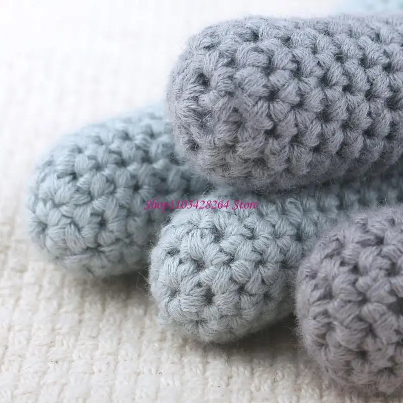 

33 см вязаный крючком кролик чучела животных вечерние подарок игрушка офисная подушка