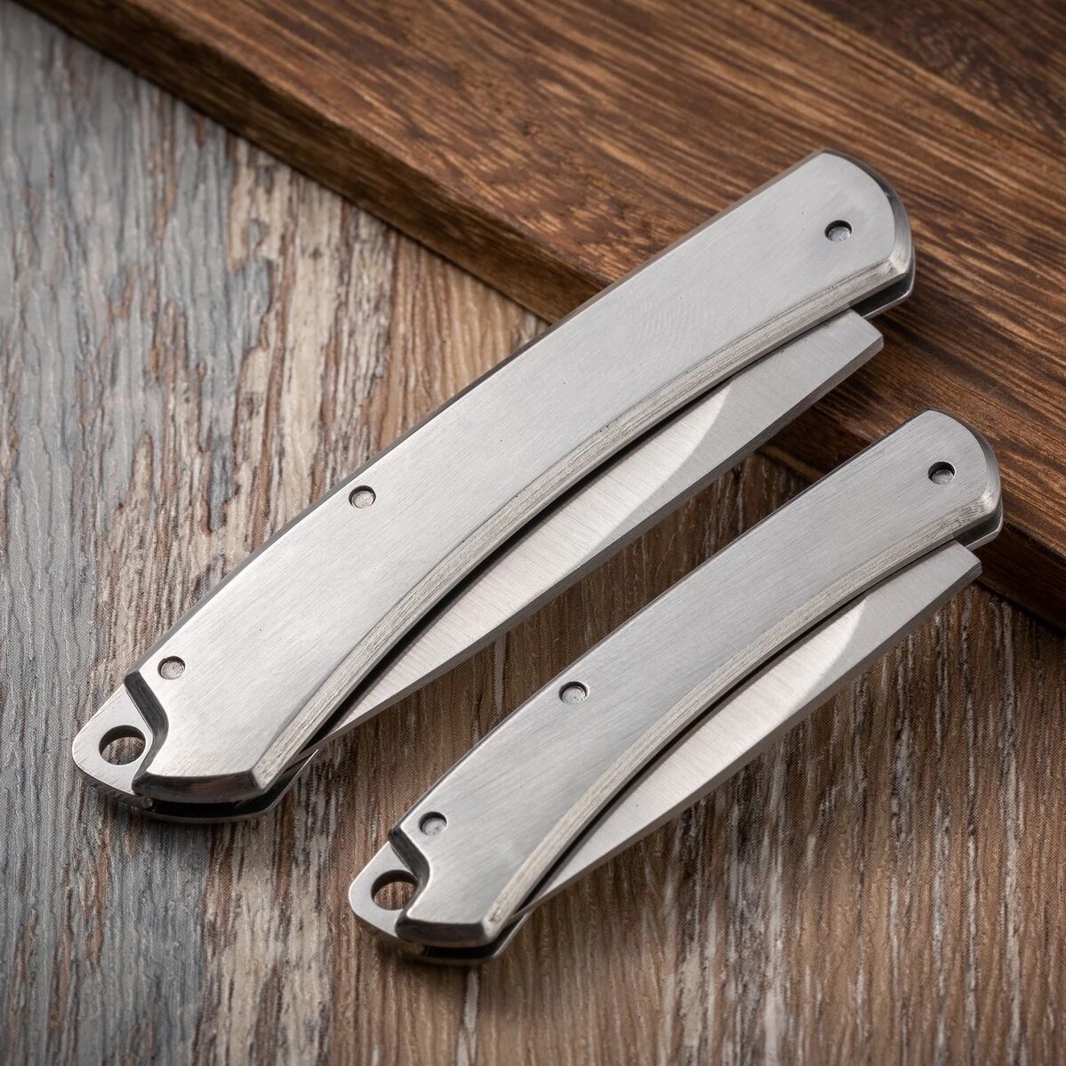 3CR13 Stainless Steel Small Folding Blade Knife Aluminum Alloy Handle Mini Pocket Keychain Knives Outdoor Camping EDC Tool 56HRC