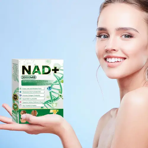 Imagen 2 del producto 1-20 cajas más nuevas NAD + 2000MG Resveratrol y PQQ líquido Oral efecto duradero NAD + Booster soporte para el envejecimiento de la piel resta joven y saludable
