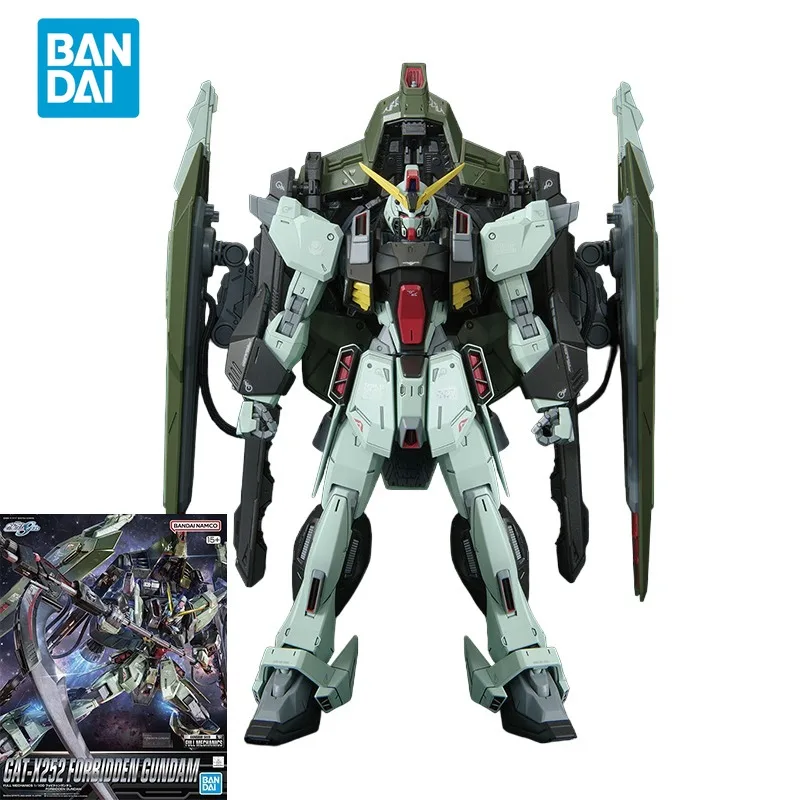 

Bandai Original GUNDAM Anime Model MG 1/100 GAT-X252 FORBIDDEN GUNDAM Action Figure Toys Collectible Model Gifts For Children