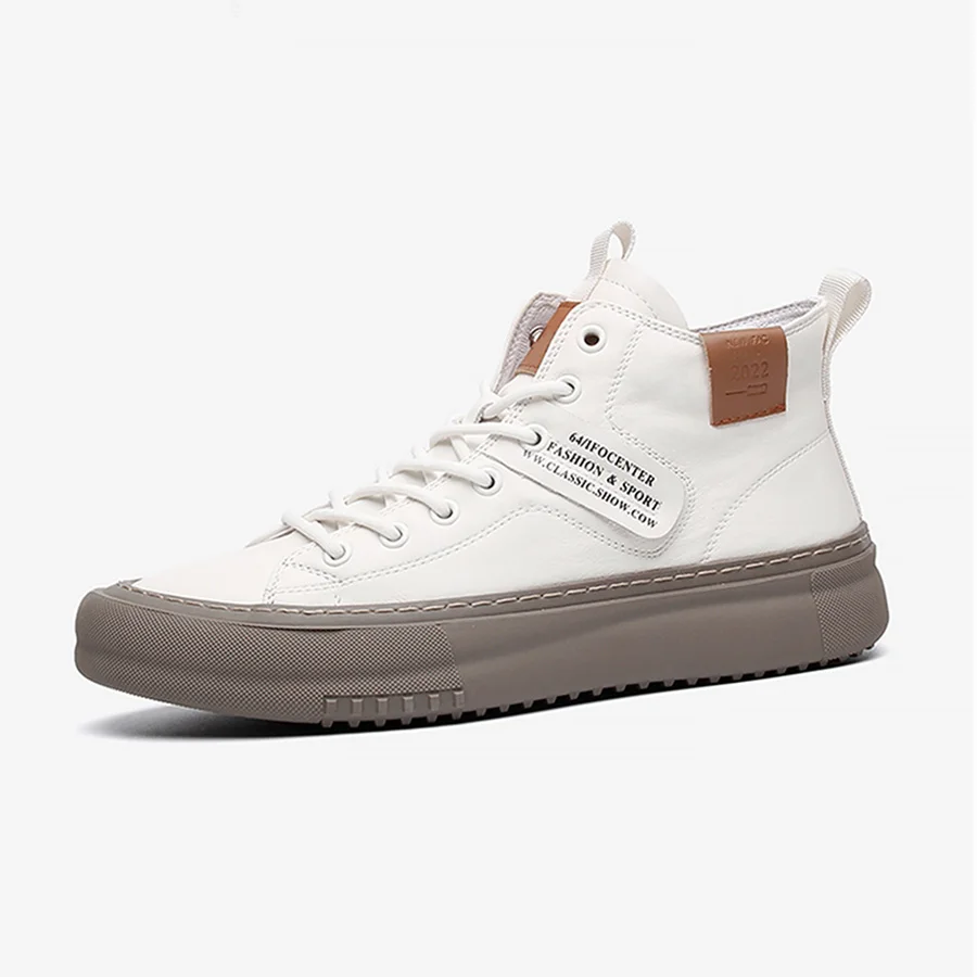 

Men's New Business Casual Shoes, Thick-Soled Men's Shoes, Lightweight Mid-Top Solid Color Trendy Comfortable Uniform Formal High-Top Shoes for Men
