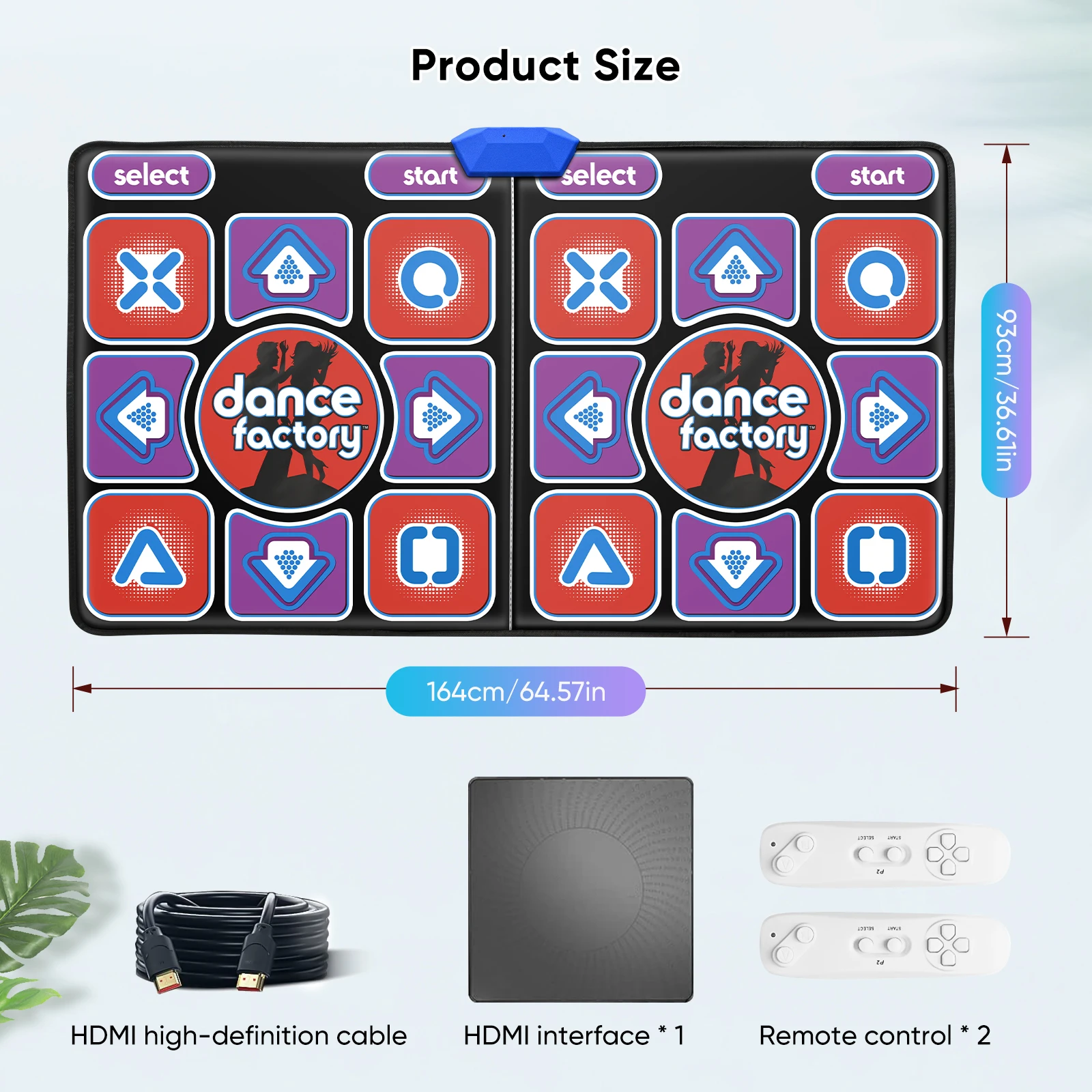 HDMI Wireless Double Dance Mat - Yoga Update Fitness ulasan dan harga