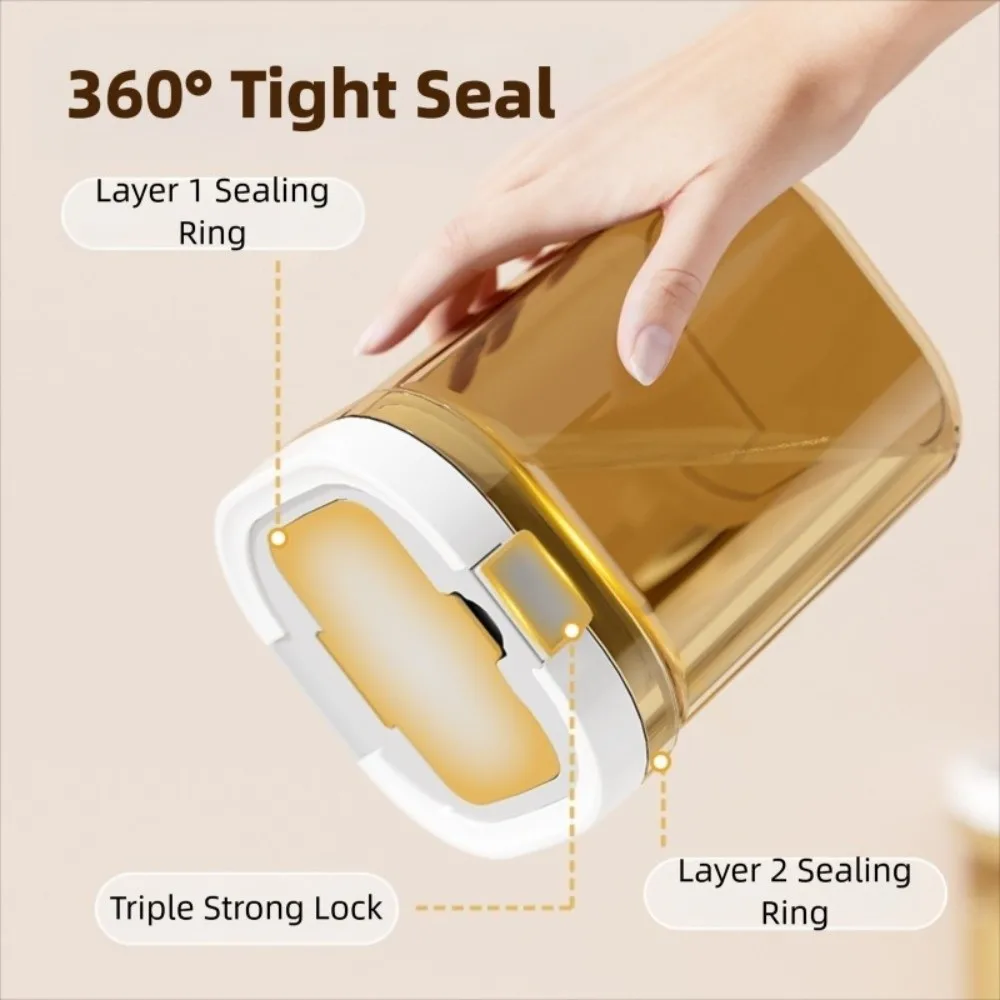 

Устойчивая к ультрафиолетовому излучению банка для сухого молока, штабелируемый пищевой герметичный контейнер, портативные герметичные кухонные канистры для хранения детей