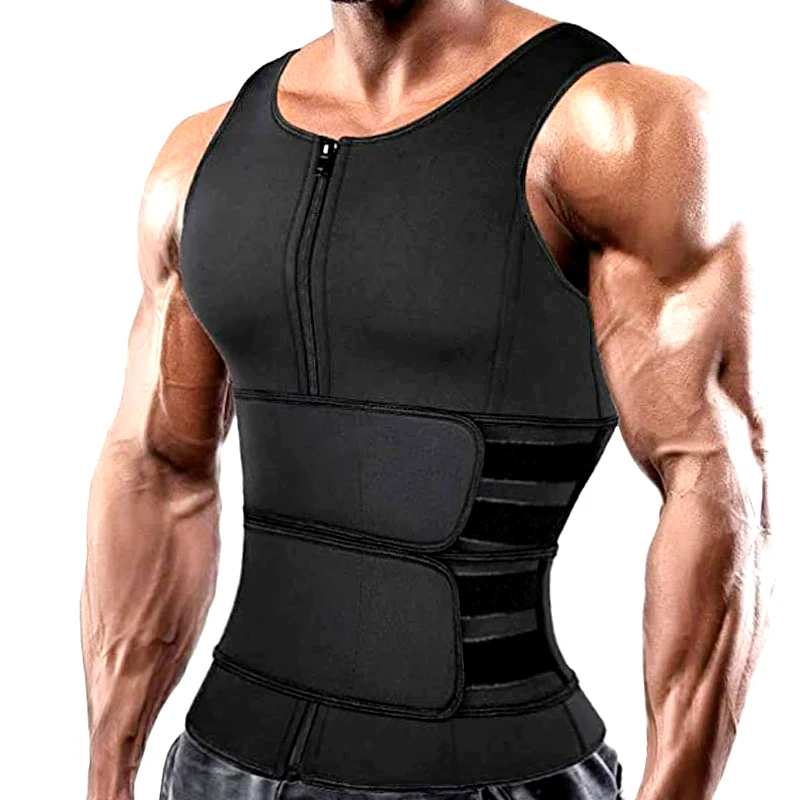 

Workout Thermal Shirts Shapewear Neoprene Sauna Vest Body Shaper Men Weight Loss Jacket Sports Top Slimming Waist Trainer Corset
