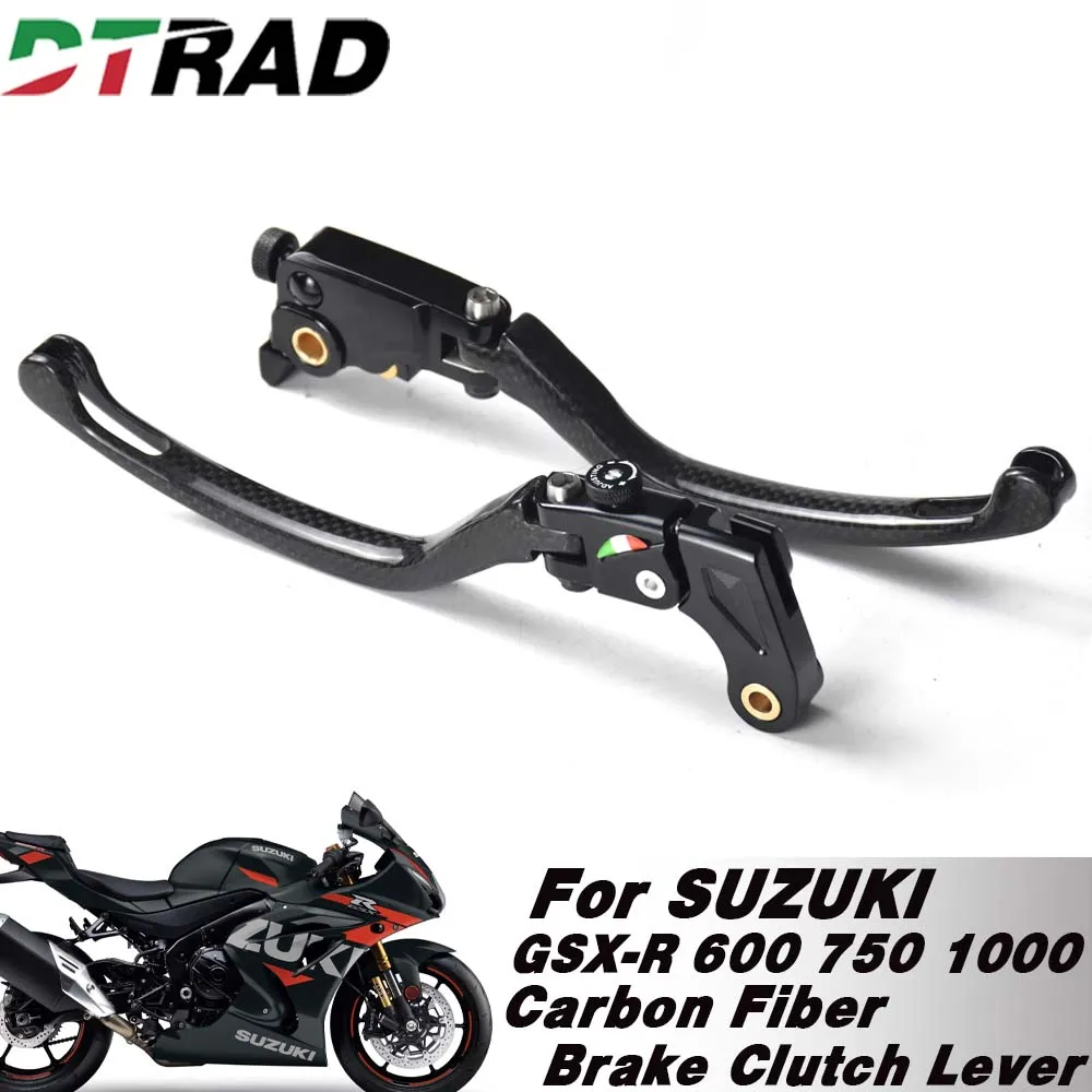 

Carbon Fiber RCS Lever Brake Clutch Adjustable Lever Folding Handles For SUZUKI GSX-R600 GSX-R750 GSX-R1000/R Accessories