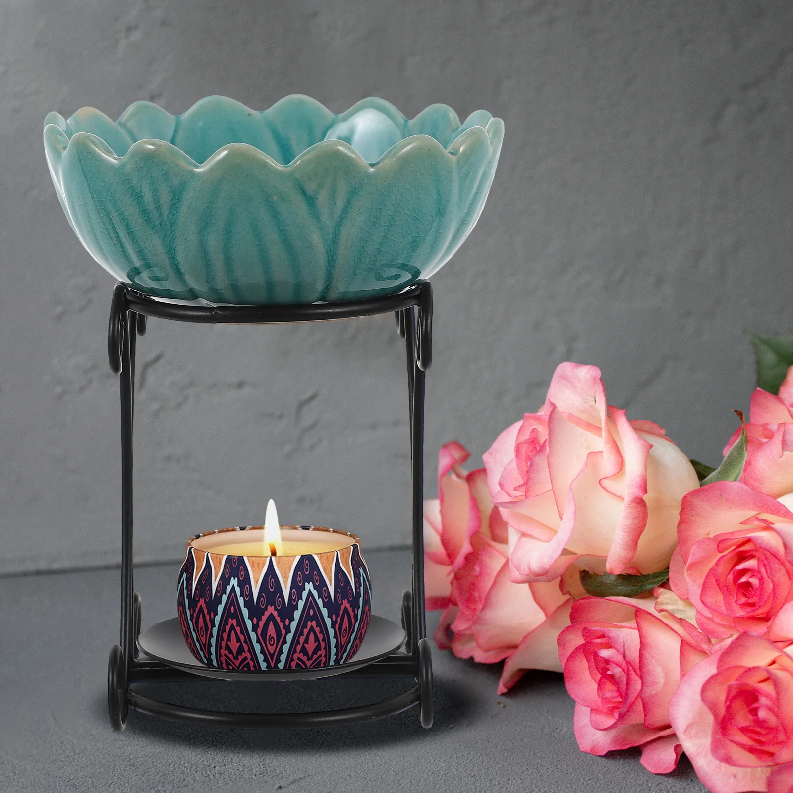 

1Set Household Incense Burner Decorative Ceramic Censer Compact Essential Oil Burner Aromatherapy Accessory for Home Office