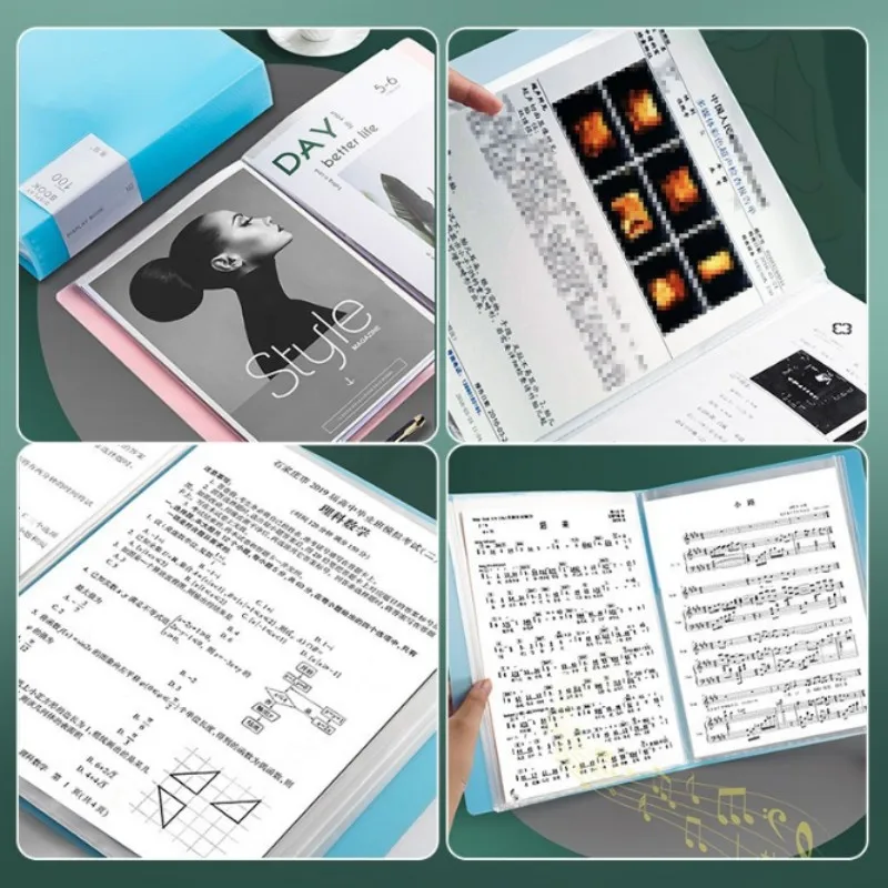 Binder Anggaran Plastik Folder File A4 untuk Dokumen 60/100 Halaman Produk Arsip Perlengkapan Kantor Organizer Alat Tulis Meja