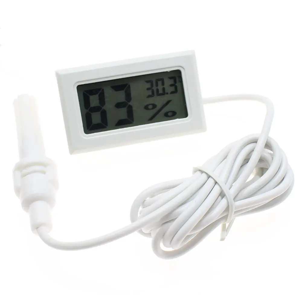 Mini higrómetro Digital LCD para apicultura, práctico termómetro con Sensor, pantalla de monitoreo, Detector de humedad