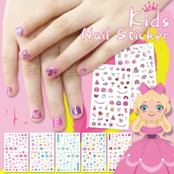 Cartoon Princess Nail Stickers For Kids DIY Nail Art Decoration Girls Makeup Nail Decals Kawaii Manicure Foil Nail Art Stickers