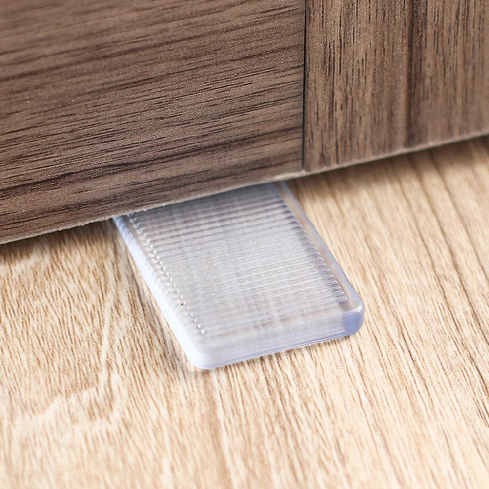 4 Pcs Wedge Cabinet Foot Pads Whelping Furniture Levelers Small Pvc Restaurant Supplies Shims for Leveling Toilet Floor