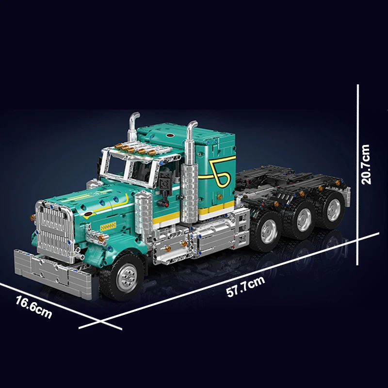قالب الملك 13201 شاحنة عتيقة التقنية بنة الأطفال التعليمية RC عرض تستحق الطوب ضرب مجموعات الالعاب للطفل