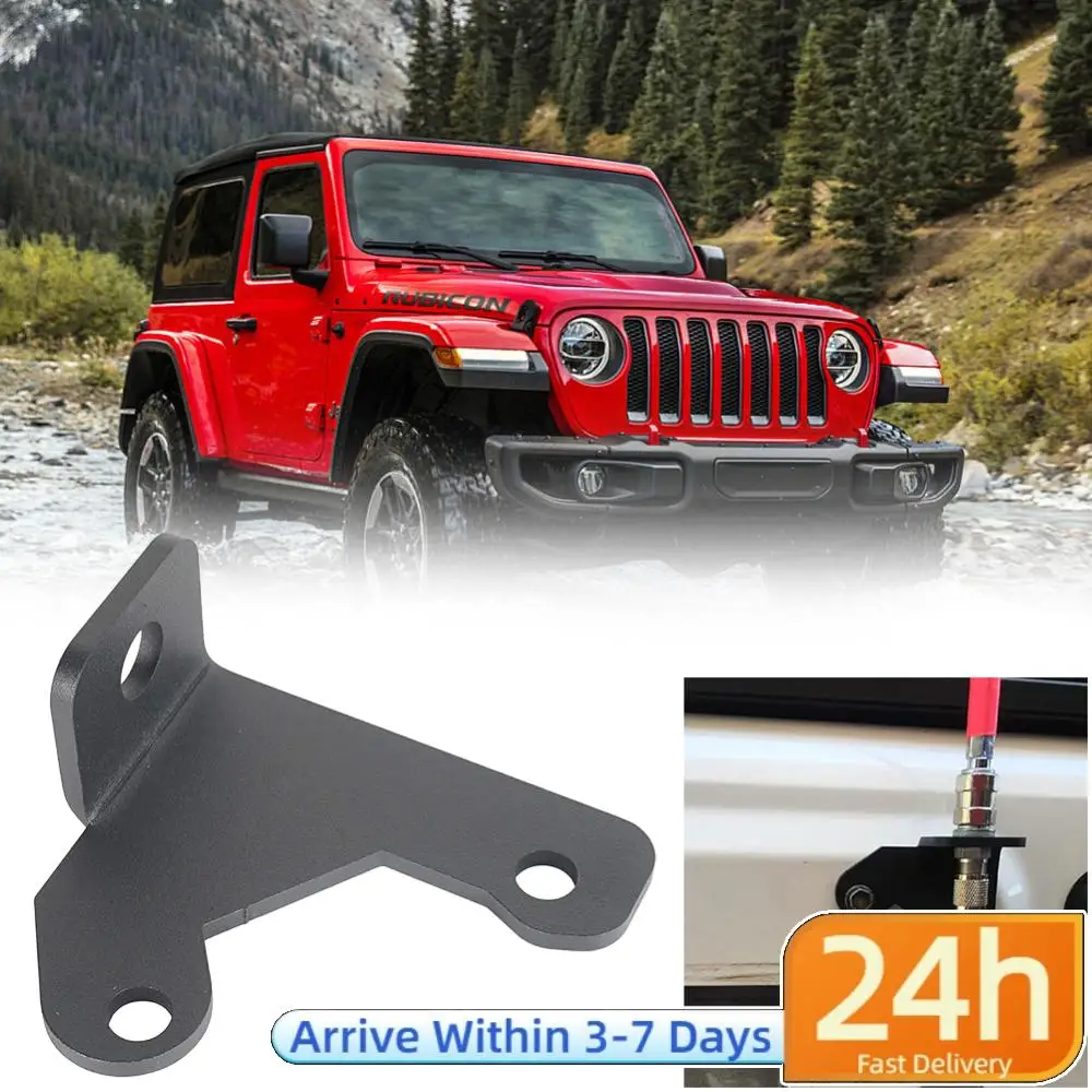 

CB Antenna Spare Tire Mount Bracket Holder Car Tailgate CB Antenna Mount Holder Bracket for Wrangler JK Unlimited 07-18