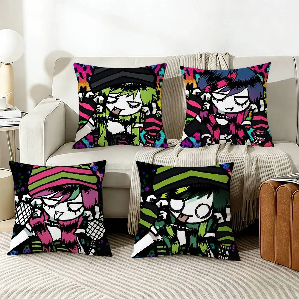 E-Emo S-Subculture Art Pillow Cover Sofa Cushion Cover Home Room Decoration Children Gift