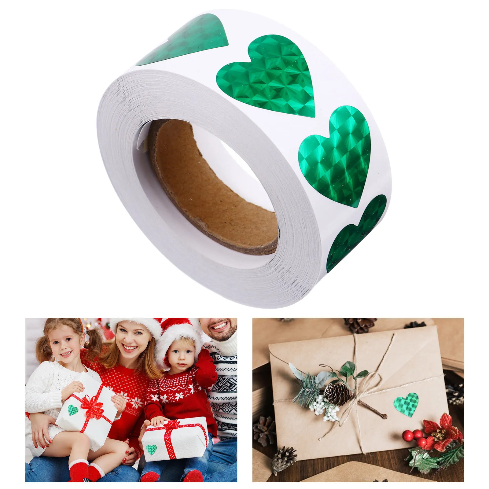 

Наклейки-этикетки «Дружелюбное сердце» с сильной адгезией, блестящие, для упаковки подарков на вечеринку, свадебные наклейки, наклейки ко Дню матери