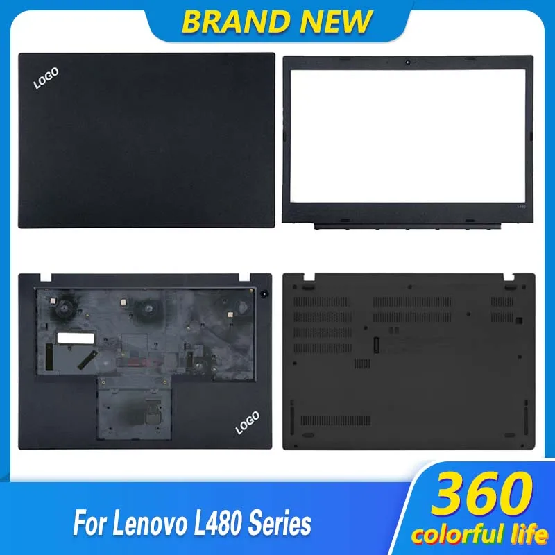 NEW Original For Lenovo ThinkPad L480 Laptop LCD Back Cover Front Bezel Palmrest Bottom Case Upper Top Lower Cover Fingerprint